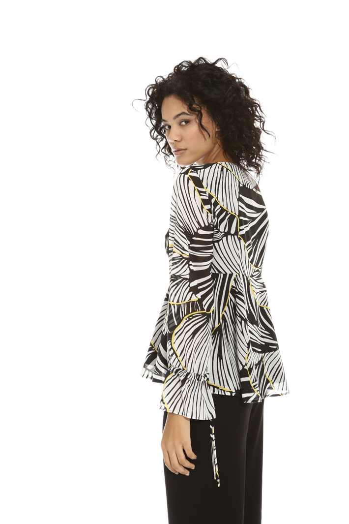 Blusa peplo in georgette Fashion Market Blusa peplo in georgette Fashion Market