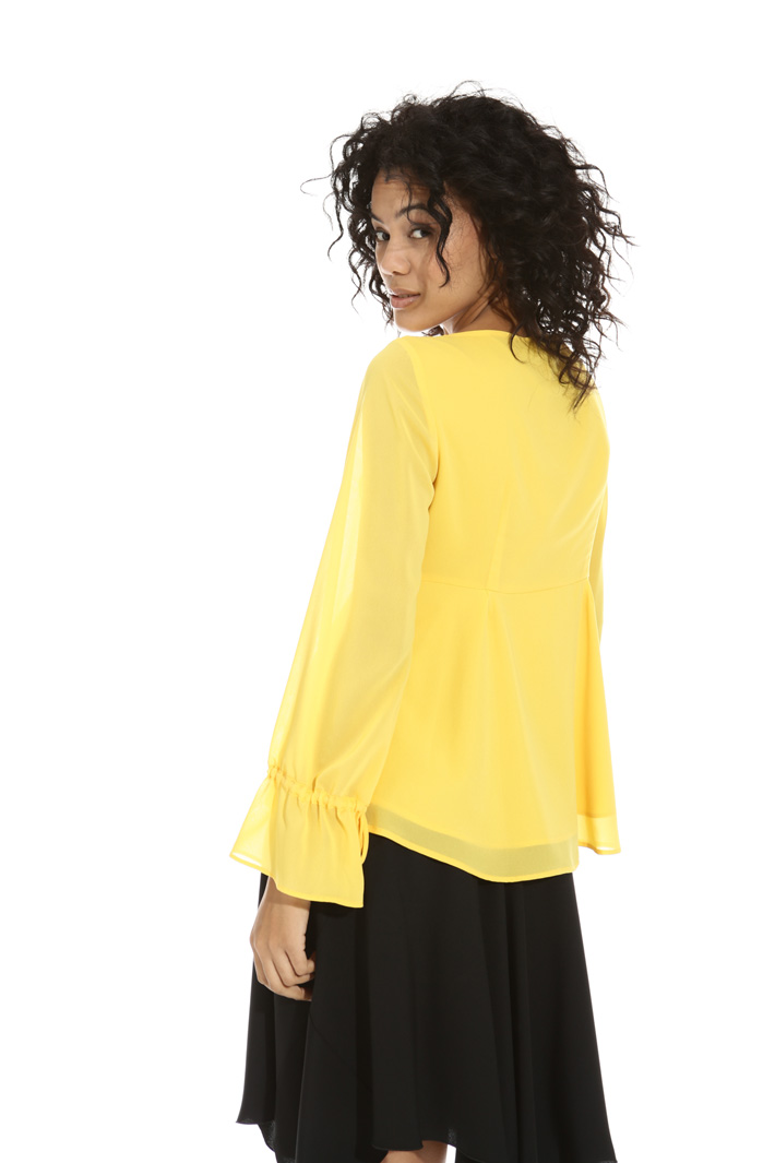 Blusa peplo in georgette Fashion Market Blusa peplo in georgette Fashion Market