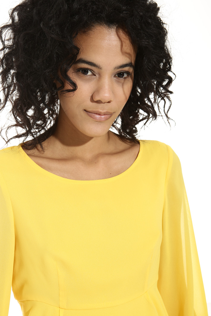 Blusa peplo in georgette Fashion Market Blusa peplo in georgette Fashion Market