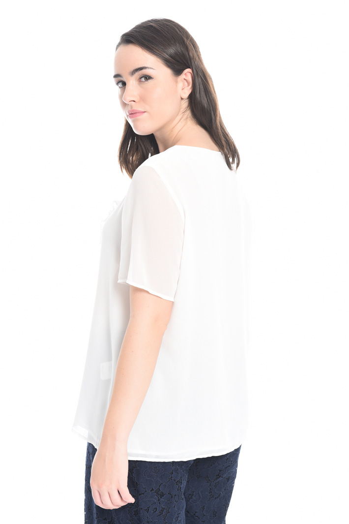 Blusa in georgette Fashion Market Blusa in georgette Fashion Market