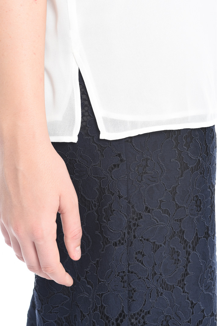 Blusa in georgette Fashion Market Blusa in georgette Fashion Market