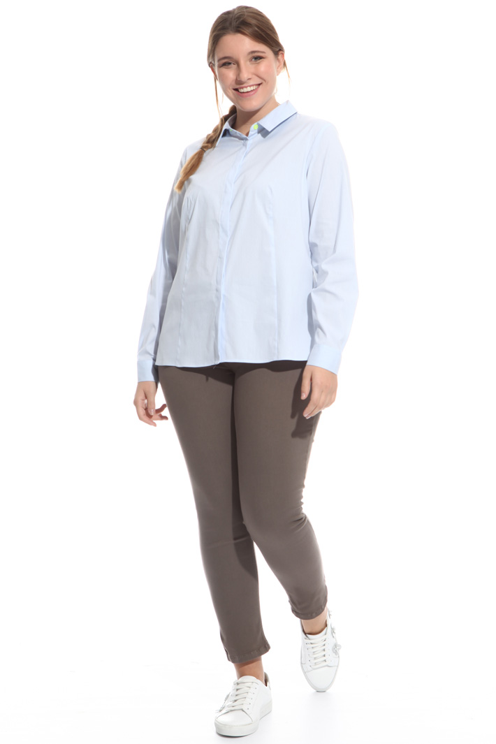 Camicia in cotone tinto filo Fashion Market Camicia in cotone tinto filo Fashion Market