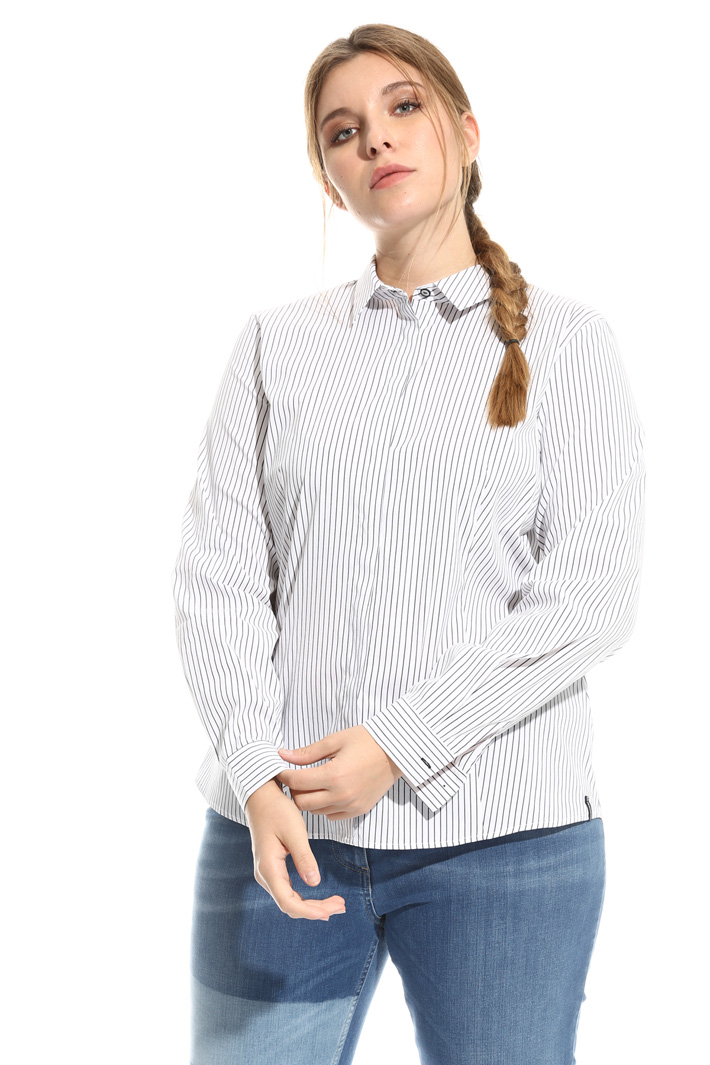 Camicia in cotone tinto filo Fashion Market Camicia in cotone tinto filo Fashion Market