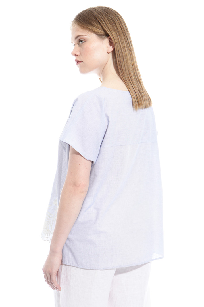 Blusa in cotone ricamato Fashion Market Blusa in cotone ricamato Fashion Market