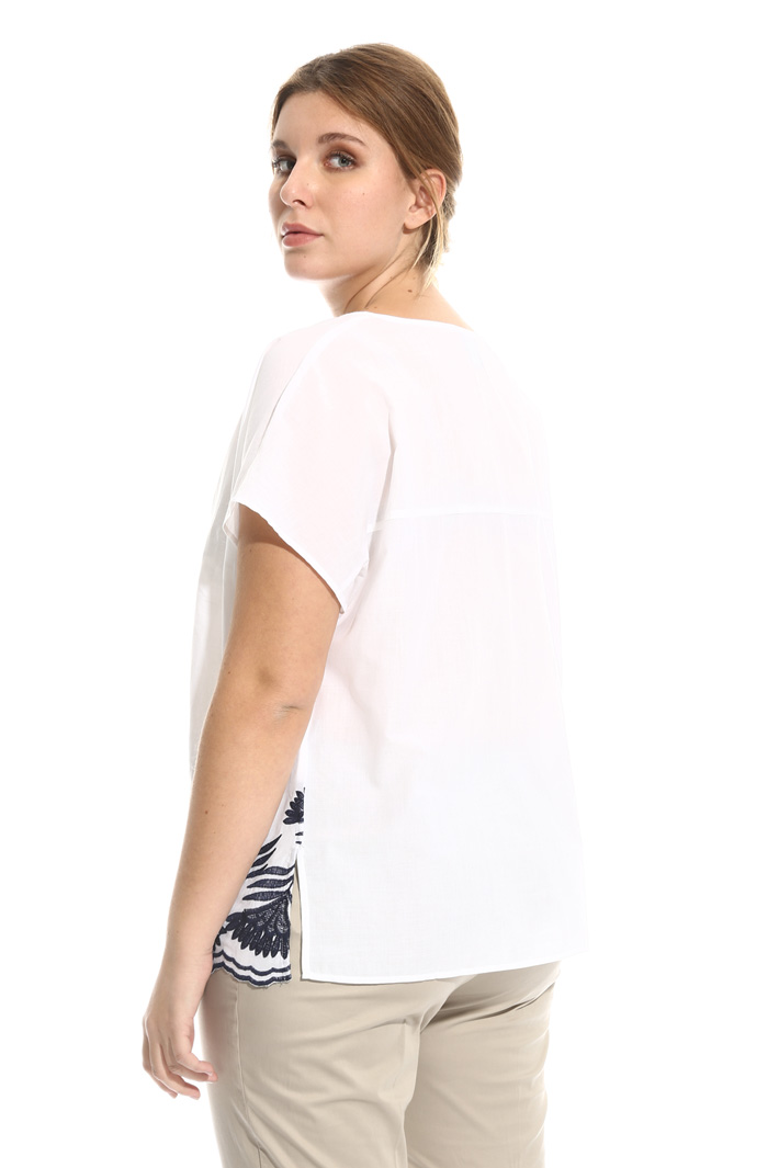 Blusa in cotone ricamato Fashion Market Blusa in cotone ricamato Fashion Market