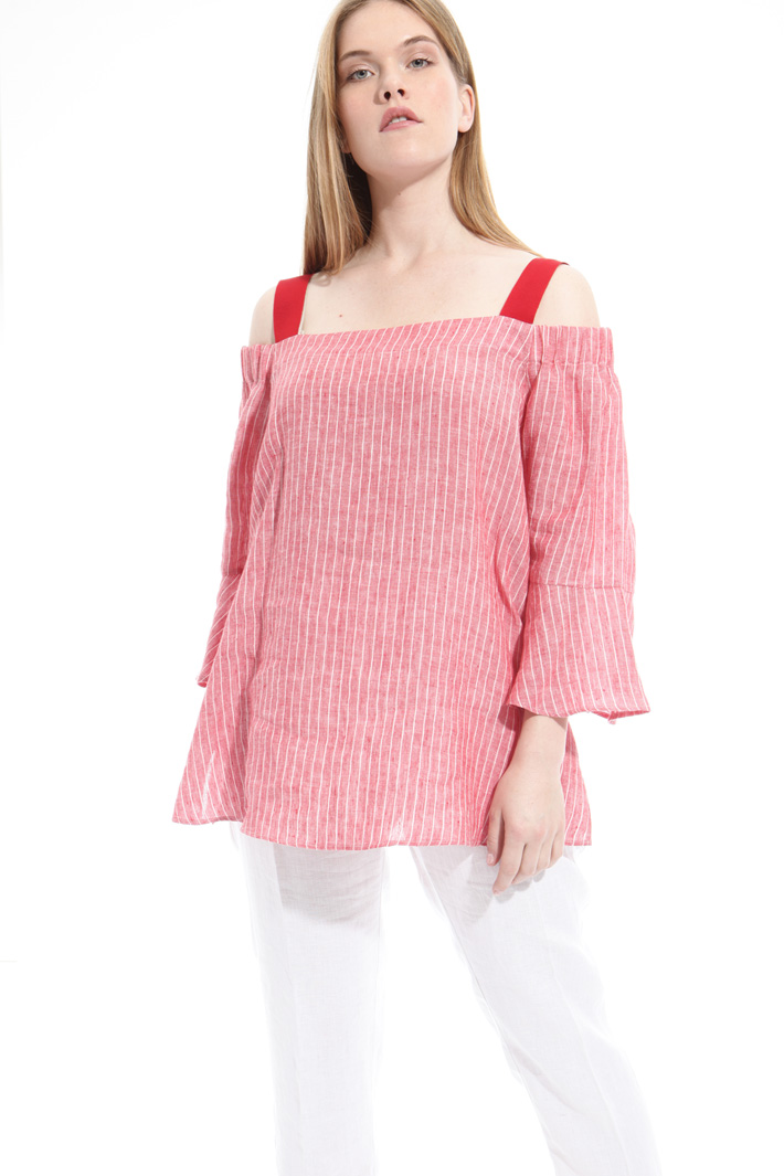 Top con spalline in gros grain Fashion Market Top con spalline in gros grain Fashion Market