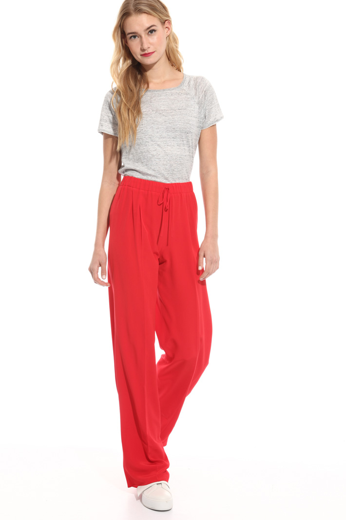 Pantalone fluido in pura seta Fashion Market Pantalone fluido in pura seta Fashion Market
