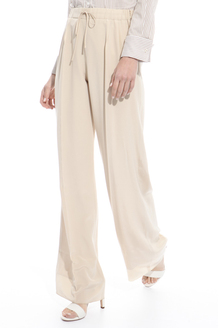 Pantalone fluido in pura seta Fashion Market Pantalone fluido in pura seta Fashion Market