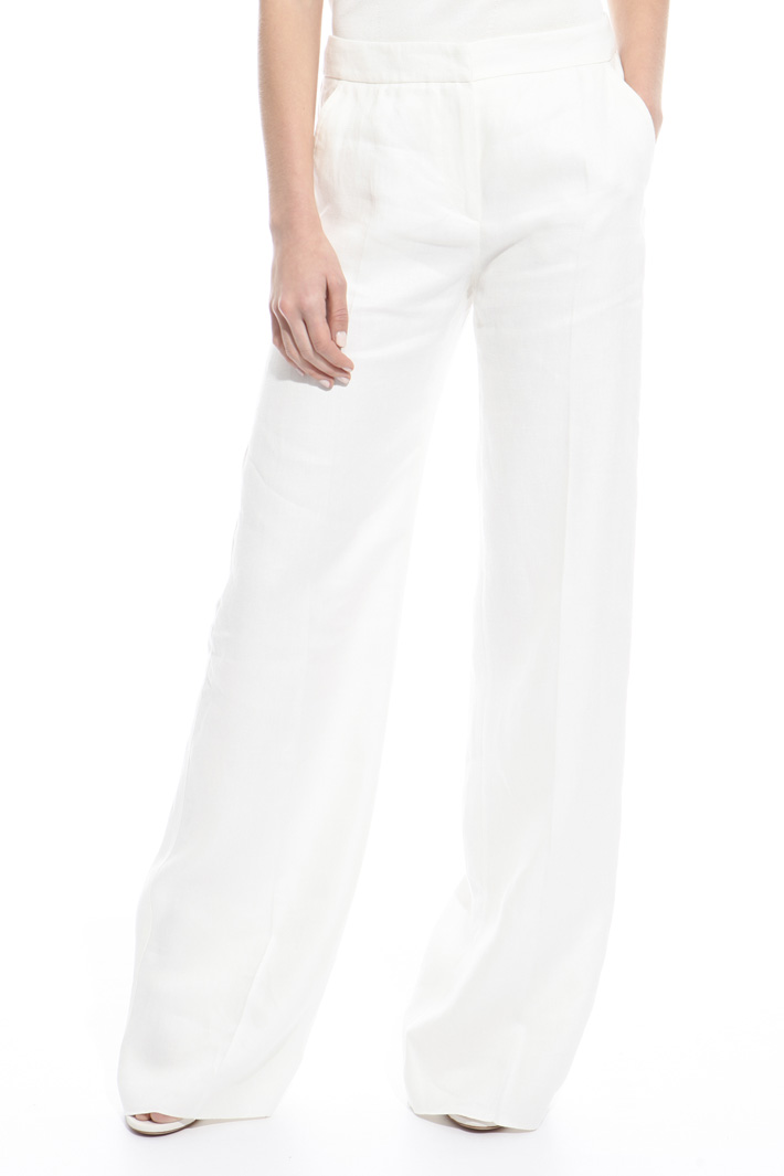 Pantalone palazzo in lino Fashion Market Pantalone palazzo in lino Fashion Market