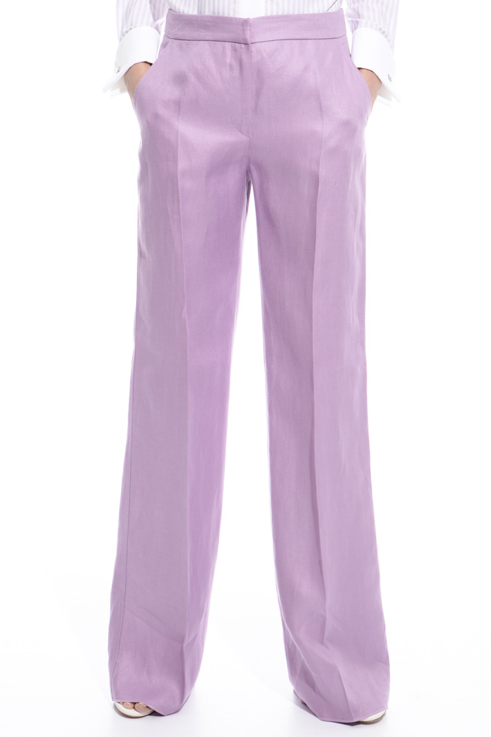 Pantalone palazzo in lino Fashion Market Pantalone palazzo in lino Fashion Market