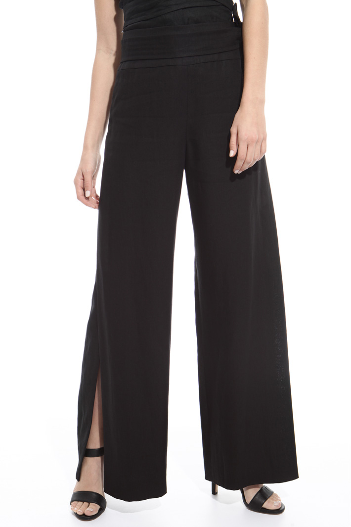 Pantalone ampio con spacchi Fashion Market Pantalone ampio con spacchi Fashion Market