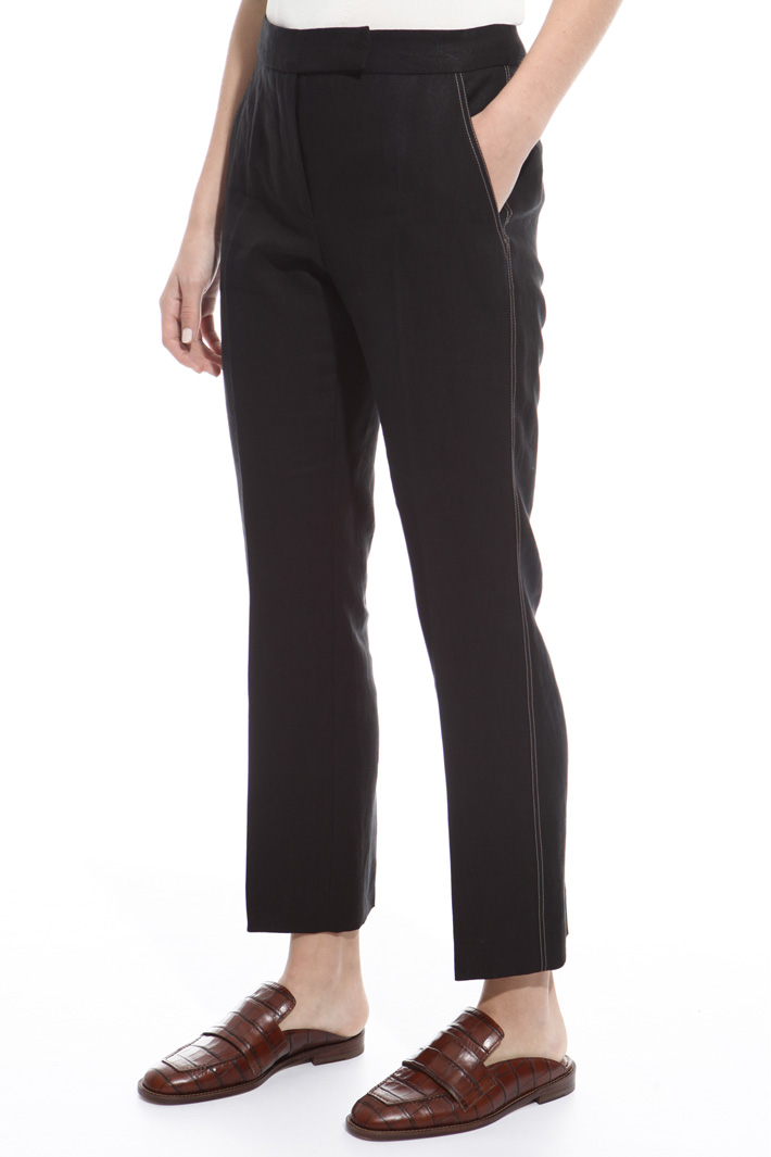 Pantalone cuciture contrasto Fashion Market Pantalone cuciture contrasto Fashion Market