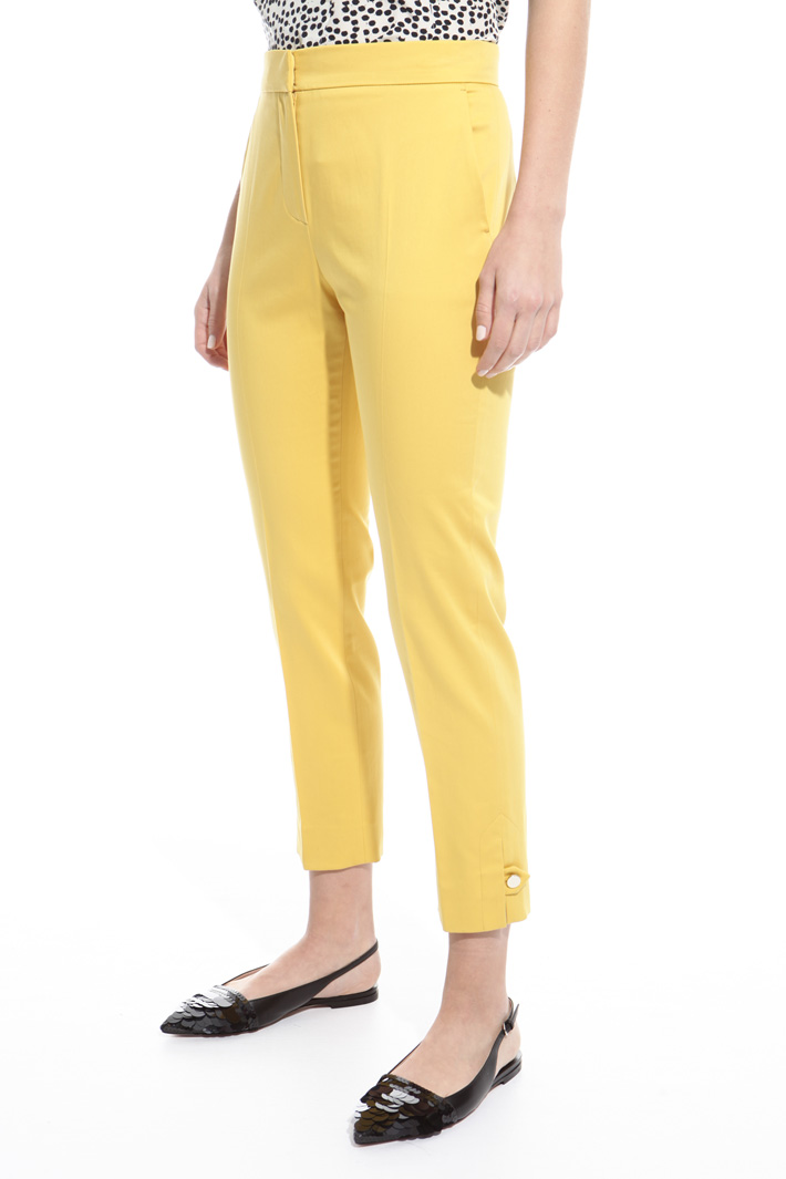 Pantalone in raso di cotone Fashion Market Pantalone in raso di cotone Fashion Market