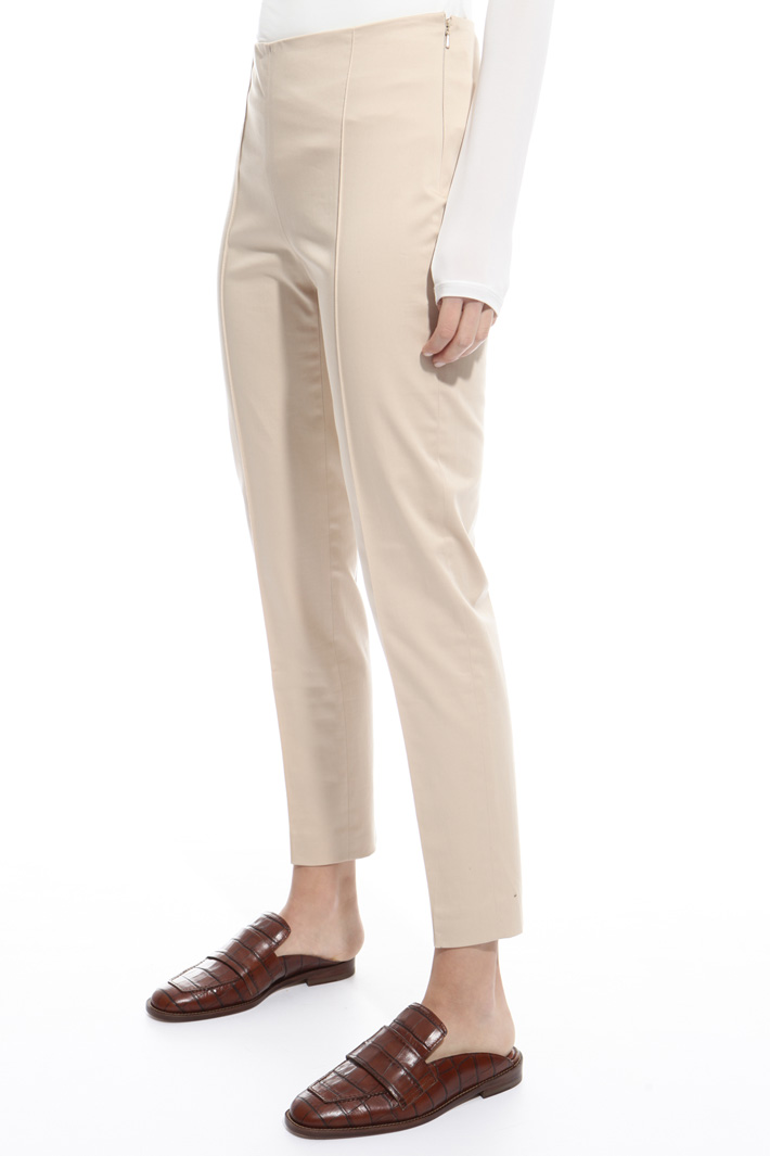 Pantalone in raso di cotone Fashion Market Pantalone in raso di cotone Fashion Market