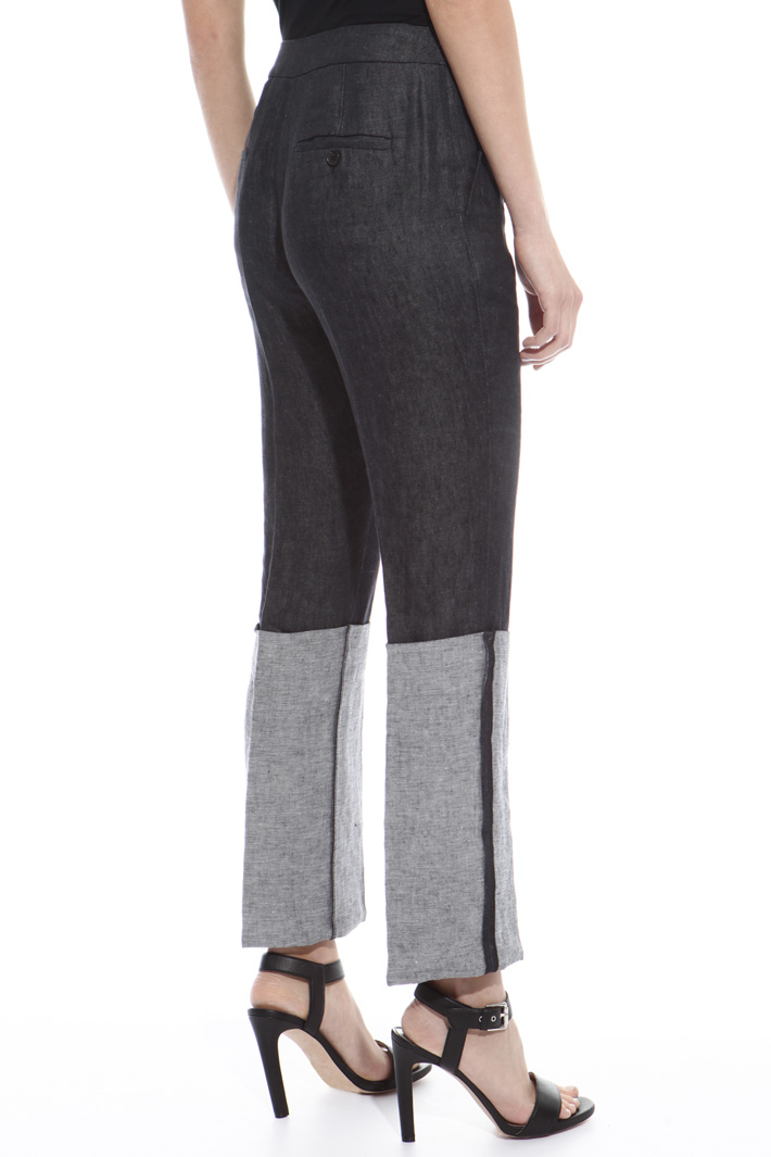 Pantalone in raso di lino Fashion Market Pantalone in raso di lino Fashion Market