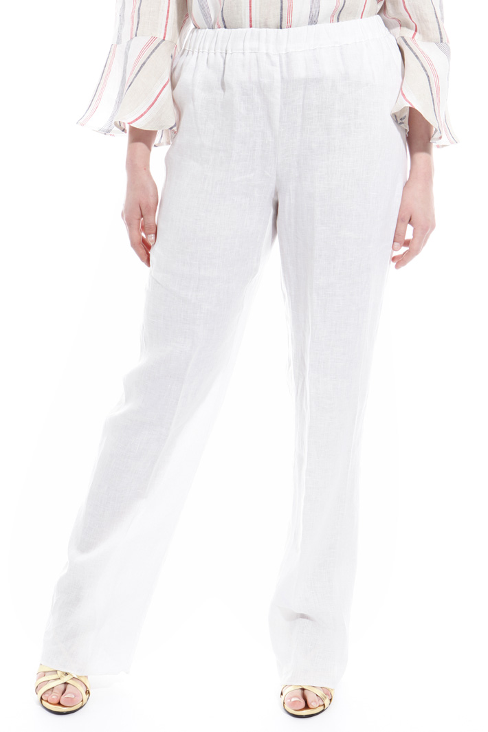 Pantalone in puro lino Fashion Market Pantalone in puro lino Fashion Market