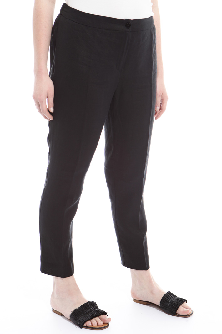Pantaloni in puro lino Fashion Market Pantaloni in puro lino Fashion Market