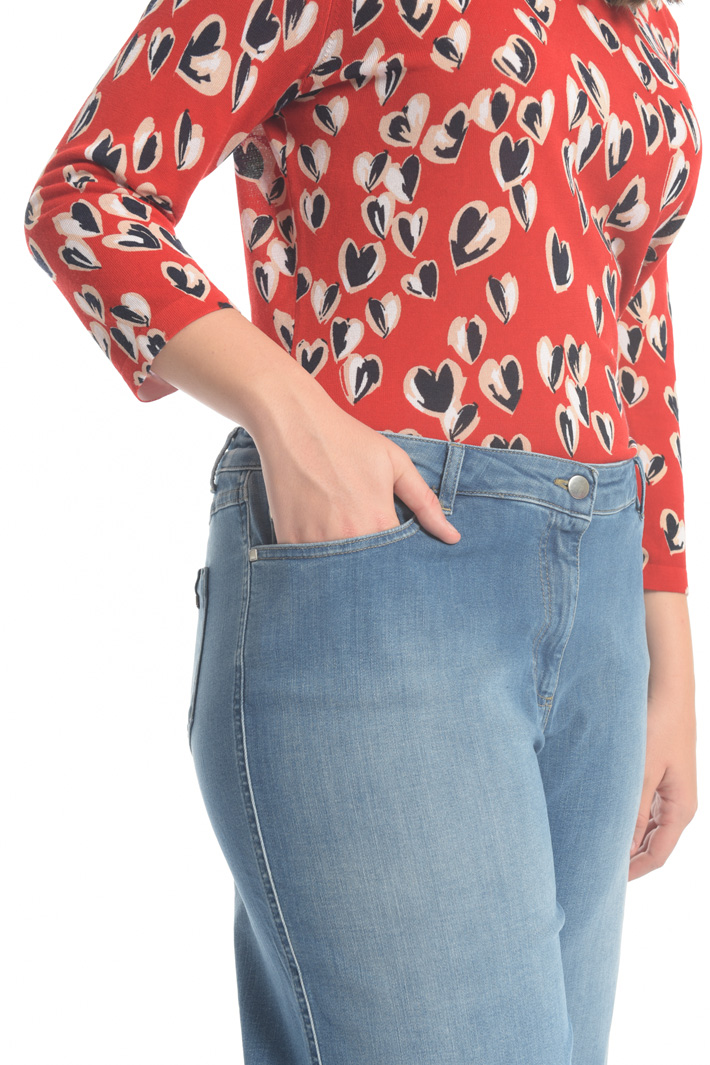 Jeans cropped in denim Fashion Market Jeans cropped in denim Fashion Market