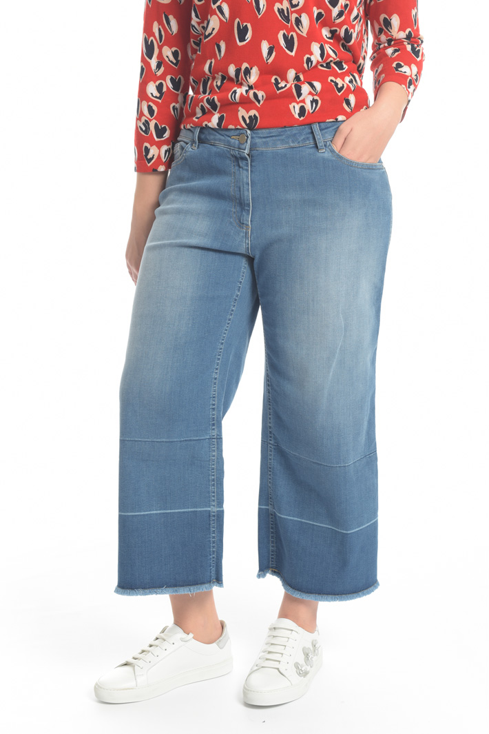 Jeans cropped in denim Fashion Market Jeans cropped in denim Fashion Market