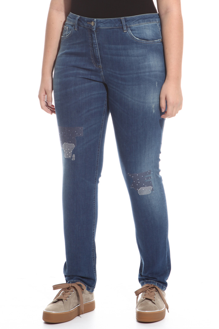 Jeans stretch con strass Fashion Market Jeans stretch con strass Fashion Market