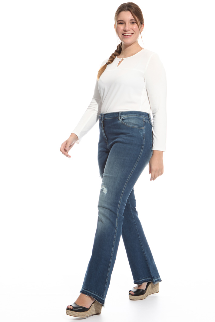 Jeans con fondo sfrangiato Fashion Market Jeans con fondo sfrangiato Fashion Market
