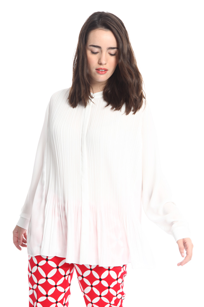 Blusa in fluido plissé Fashion Market Blusa in fluido plissé Fashion Market