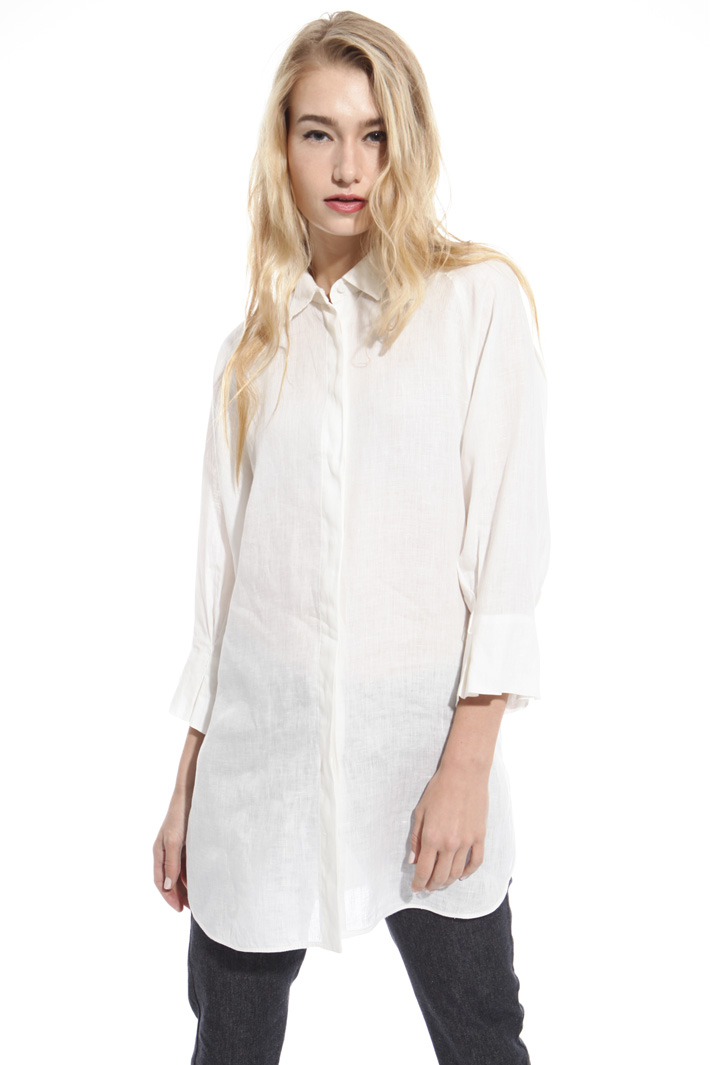 Camicia over in puro lino Fashion Market Camicia over in puro lino Fashion Market