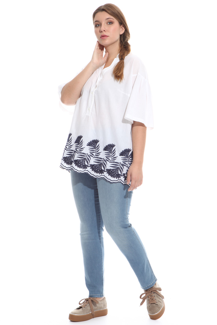 Casacca in cotone ricamato Fashion Market Casacca in cotone ricamato Fashion Market