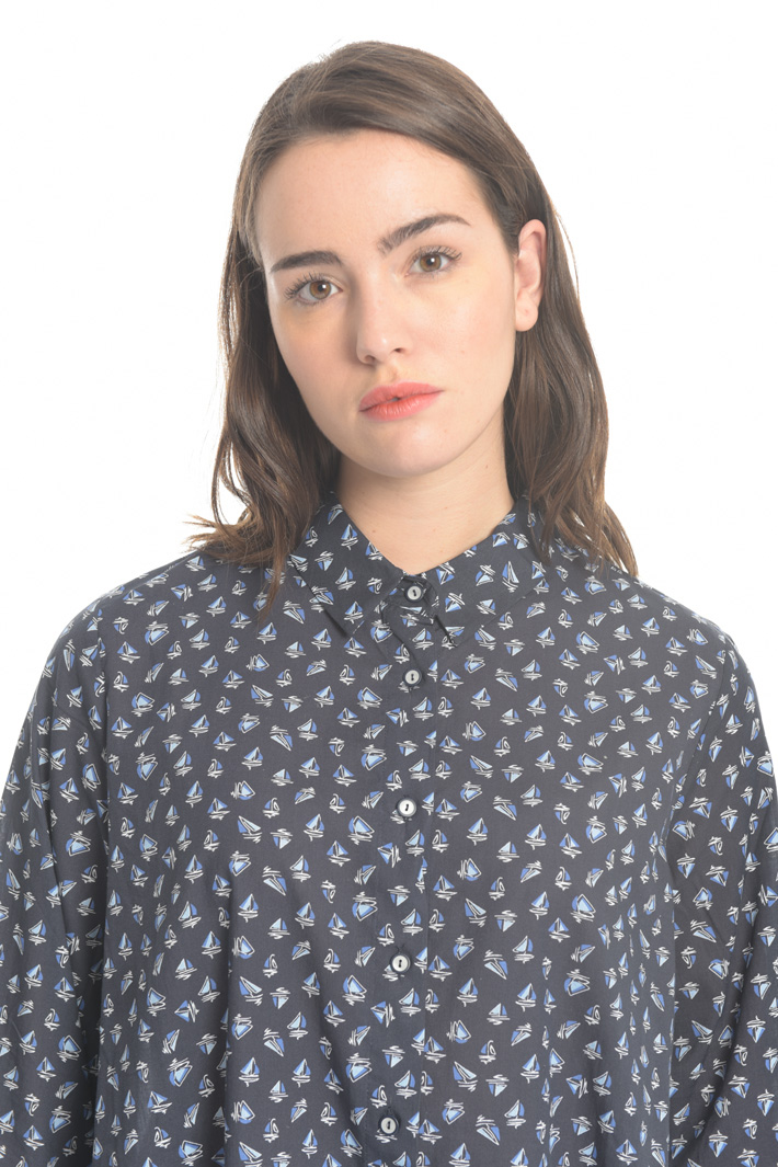 Camicia in mussola di cotone Fashion Market Camicia in mussola di cotone Fashion Market