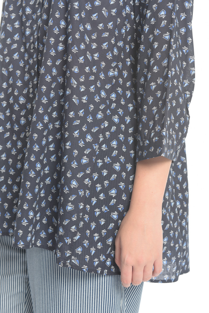 Camicia in mussola di cotone Fashion Market Camicia in mussola di cotone Fashion Market