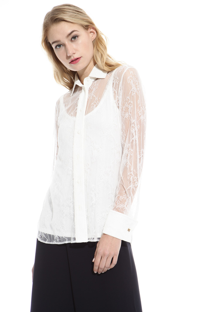 Camicia in pizzo chantilly Fashion Market Camicia in pizzo chantilly Fashion Market