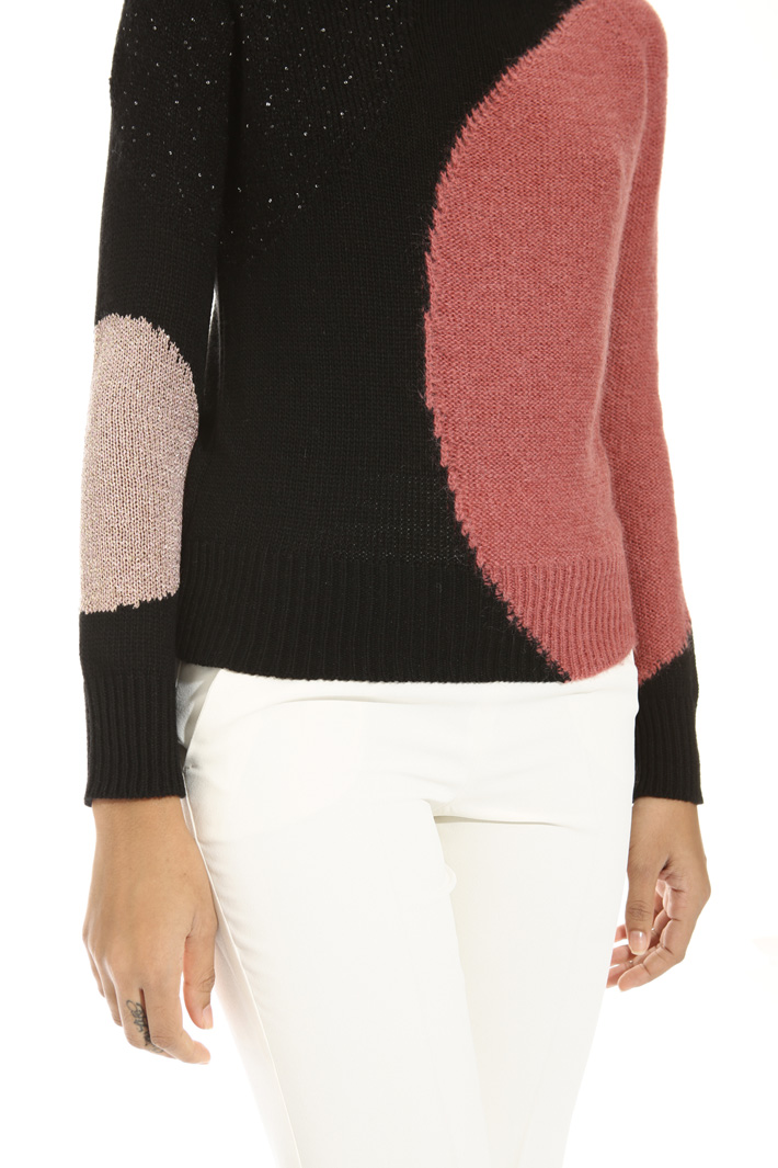 Maglia con intarsio lurex Fashion Market Maglia con intarsio lurex Fashion Market