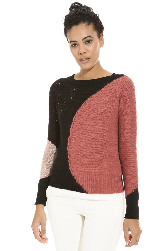 Maglia con intarsio lurex Fashion Market Maglia con intarsio lurex Fashion Market