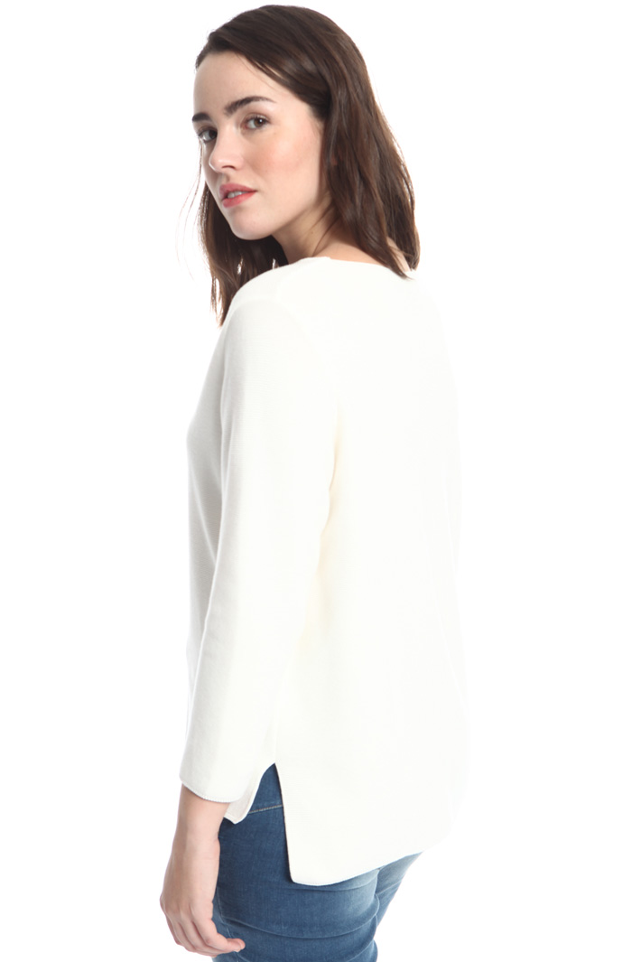 Maglia in cotone punto links Fashion Market Maglia in cotone punto links Fashion Market