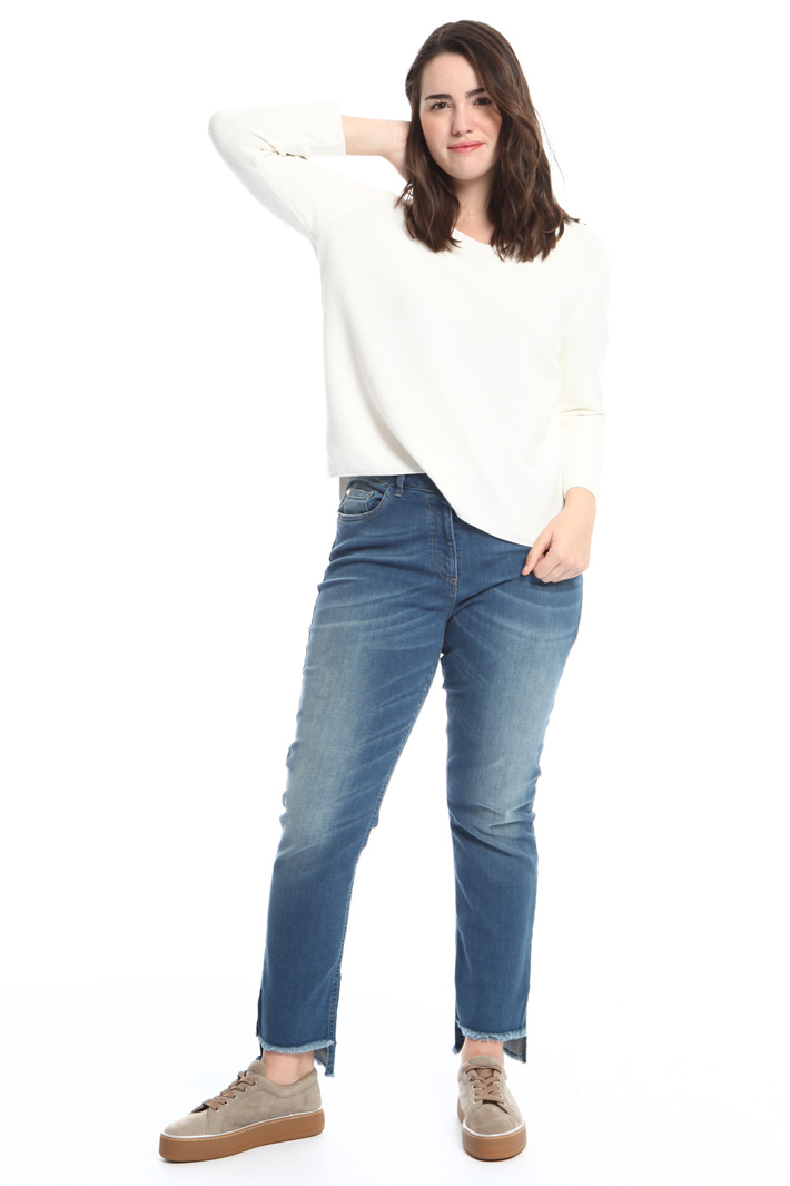 Maglia in cotone punto links Fashion Market Maglia in cotone punto links Fashion Market