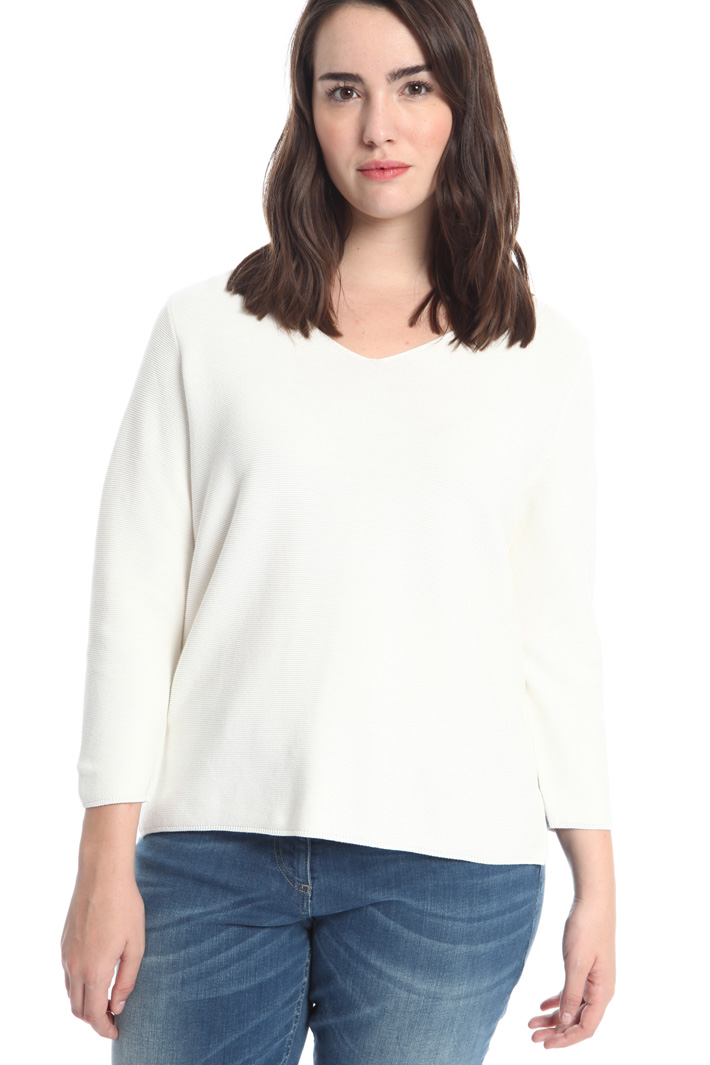 Maglia in cotone punto links Fashion Market Maglia in cotone punto links Fashion Market