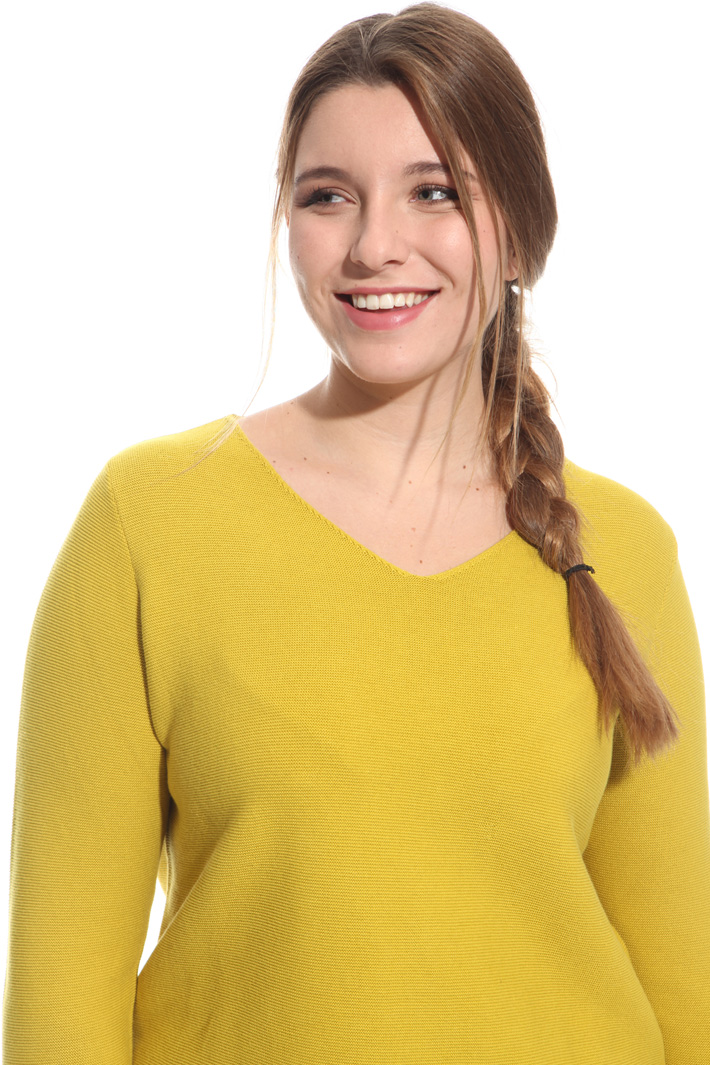Maglia in cotone punto links Fashion Market Maglia in cotone punto links Fashion Market
