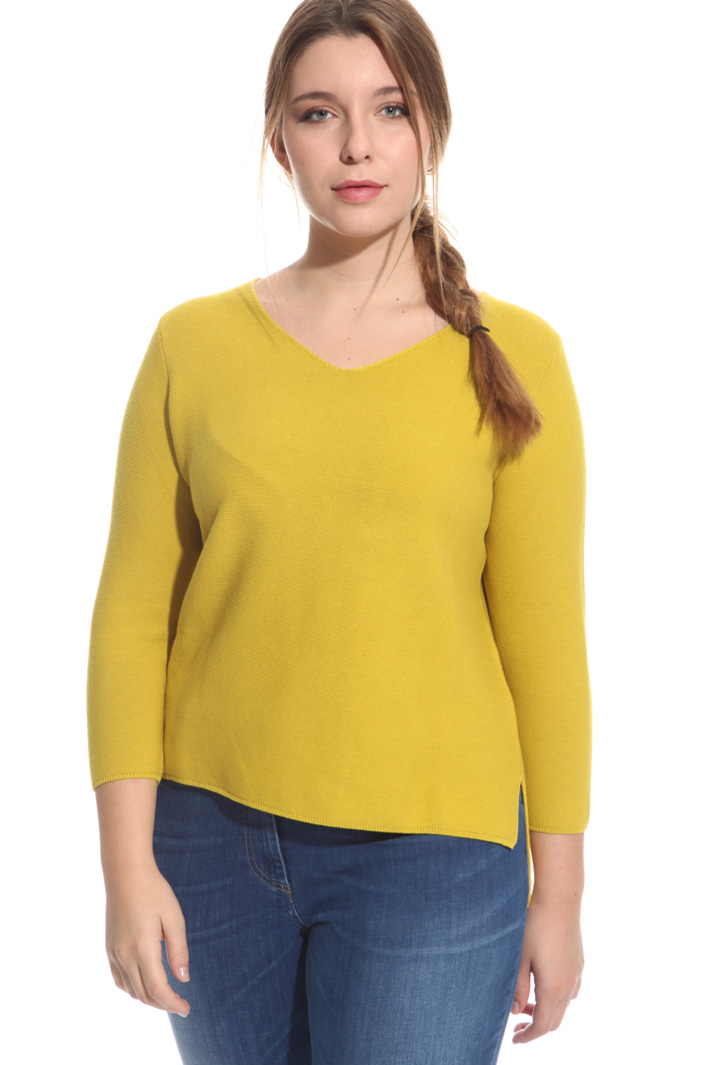 Maglia in cotone punto links Fashion Market Maglia in cotone punto links Fashion Market