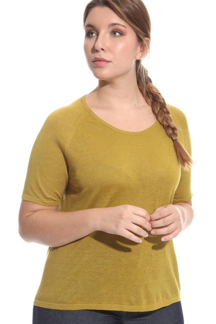Maglia in lino e cotone Fashion Market Maglia in lino e cotone Fashion Market