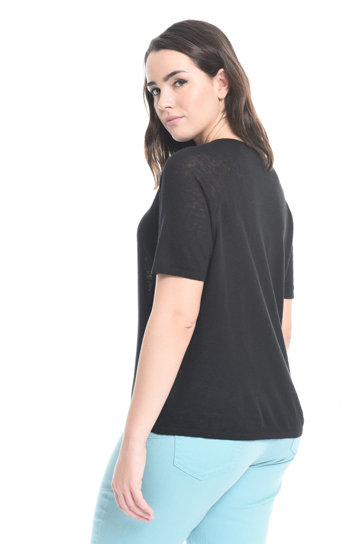 Maglia in lino e cotone Fashion Market Maglia in lino e cotone Fashion Market