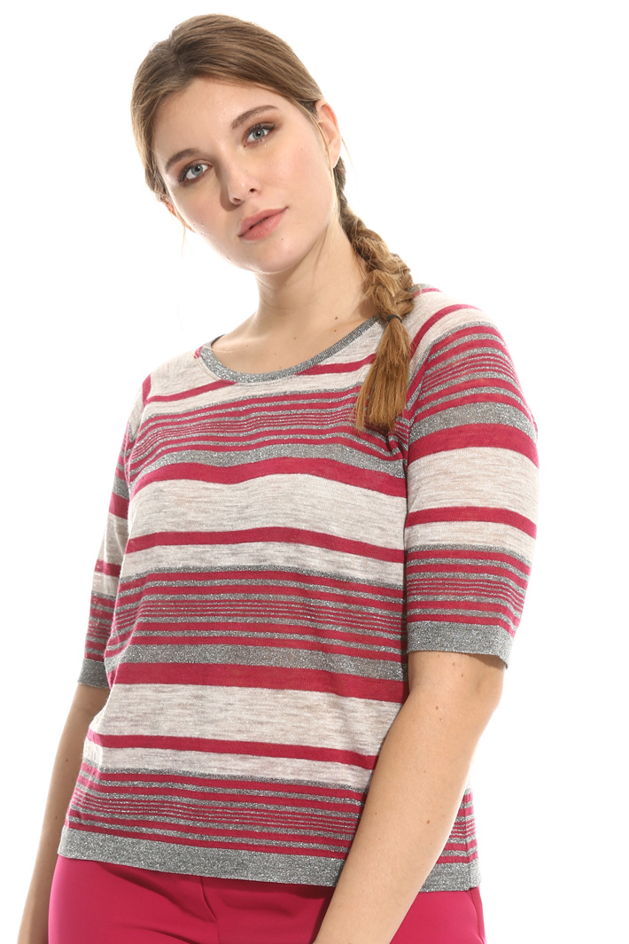 Maglia in misto lino e lurex Fashion Market Maglia in misto lino e lurex Fashion Market