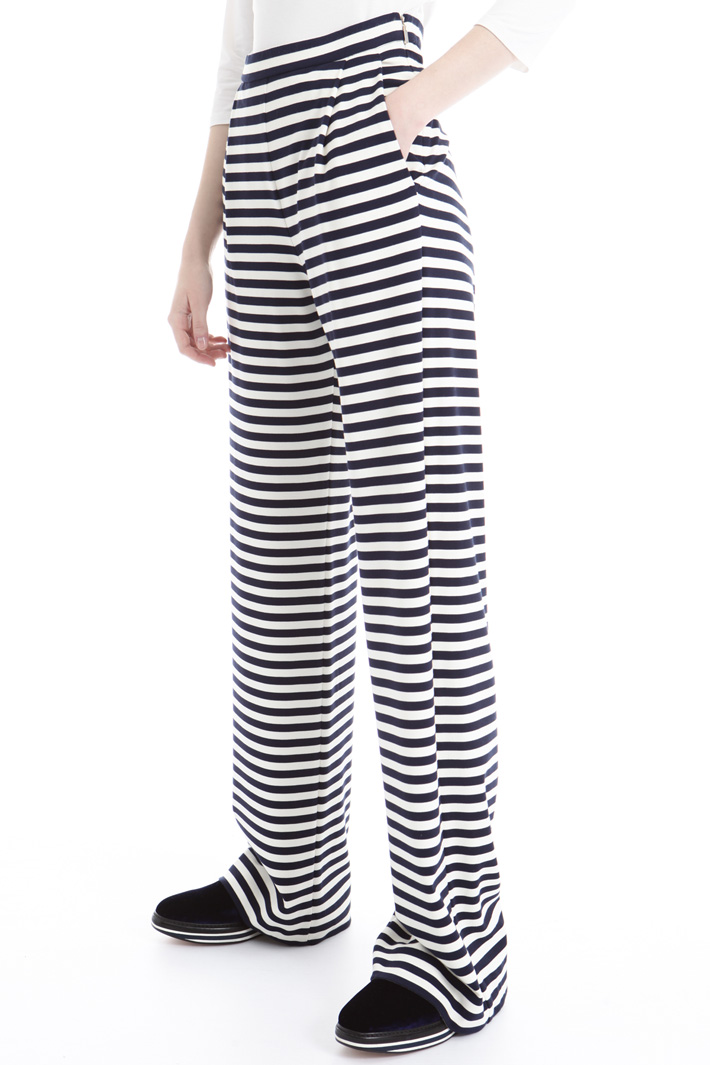 Pantalone in jersey rigato Fashion Market Pantalone in jersey rigato Fashion Market