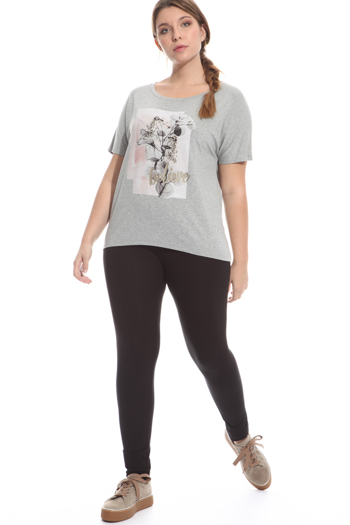 T-shirt con stampa e borchie Fashion Market T-shirt con stampa e borchie Fashion Market