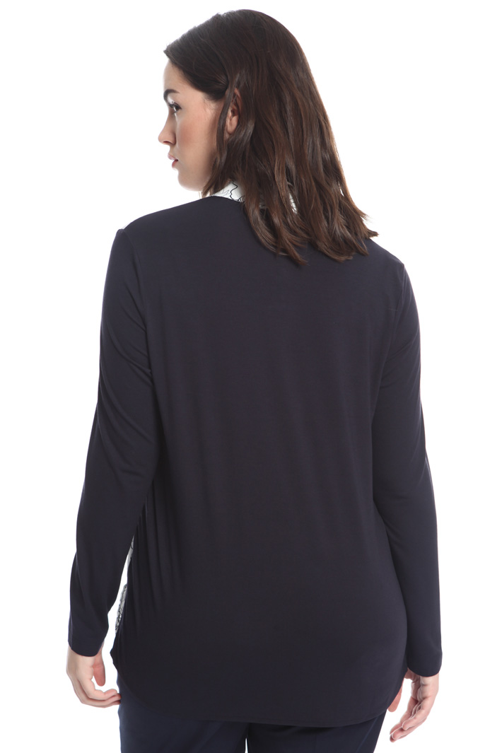 T-shirt in jersey e crepe Fashion Market T-shirt in jersey e crepe Fashion Market