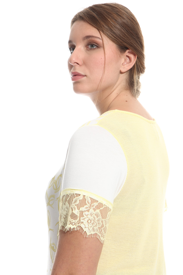 T-shirt con maniche in pizzo Fashion Market T-shirt con maniche in pizzo Fashion Market