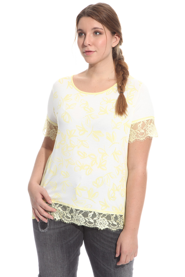 T-shirt con maniche in pizzo Fashion Market T-shirt con maniche in pizzo Fashion Market