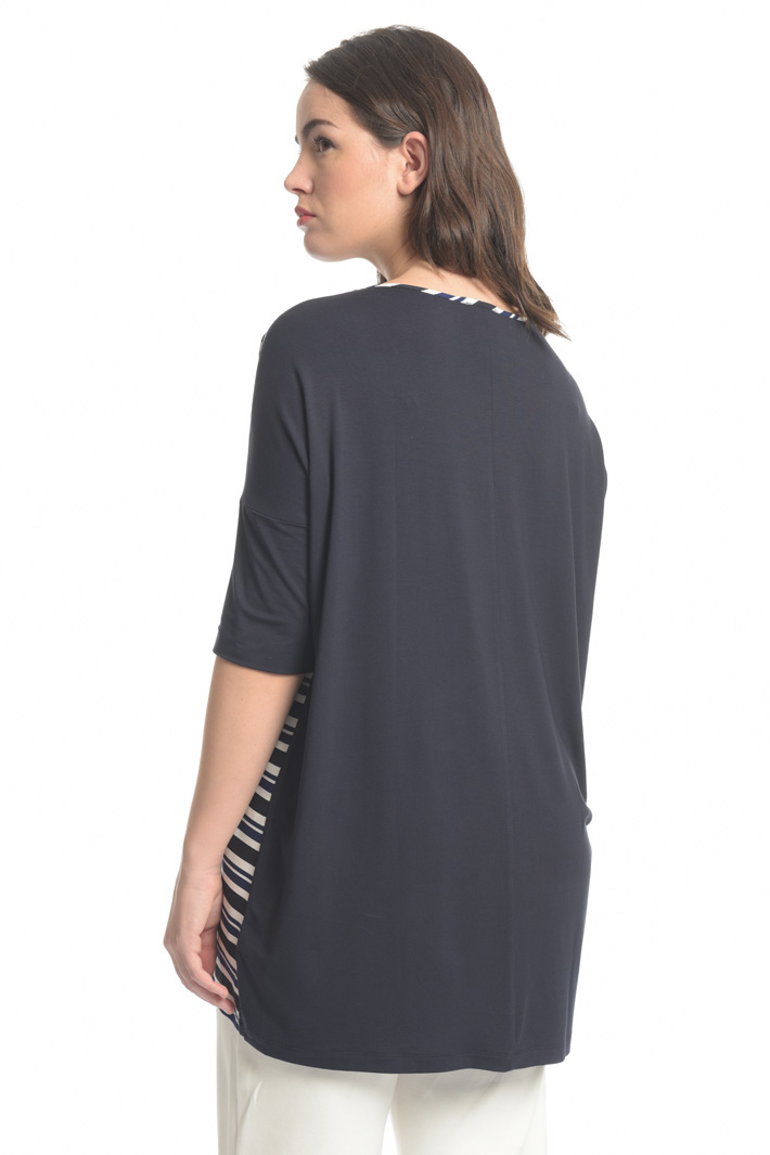 Blusa in jersey e tessuto Fashion Market Blusa in jersey e tessuto Fashion Market