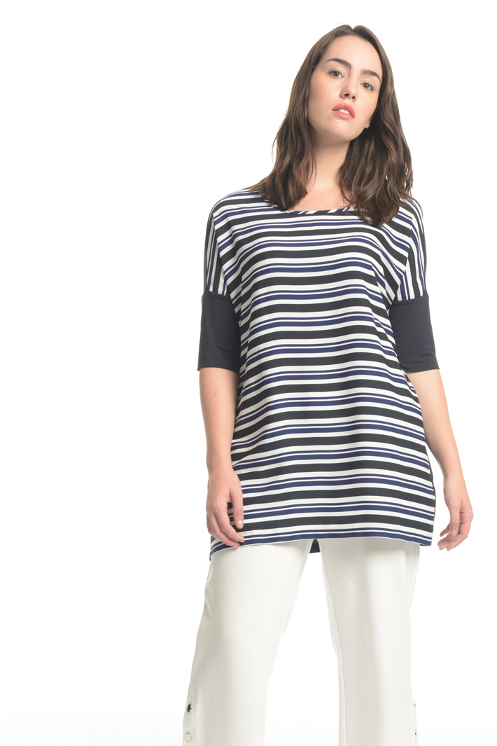 Blusa in jersey e tessuto Fashion Market Blusa in jersey e tessuto Fashion Market