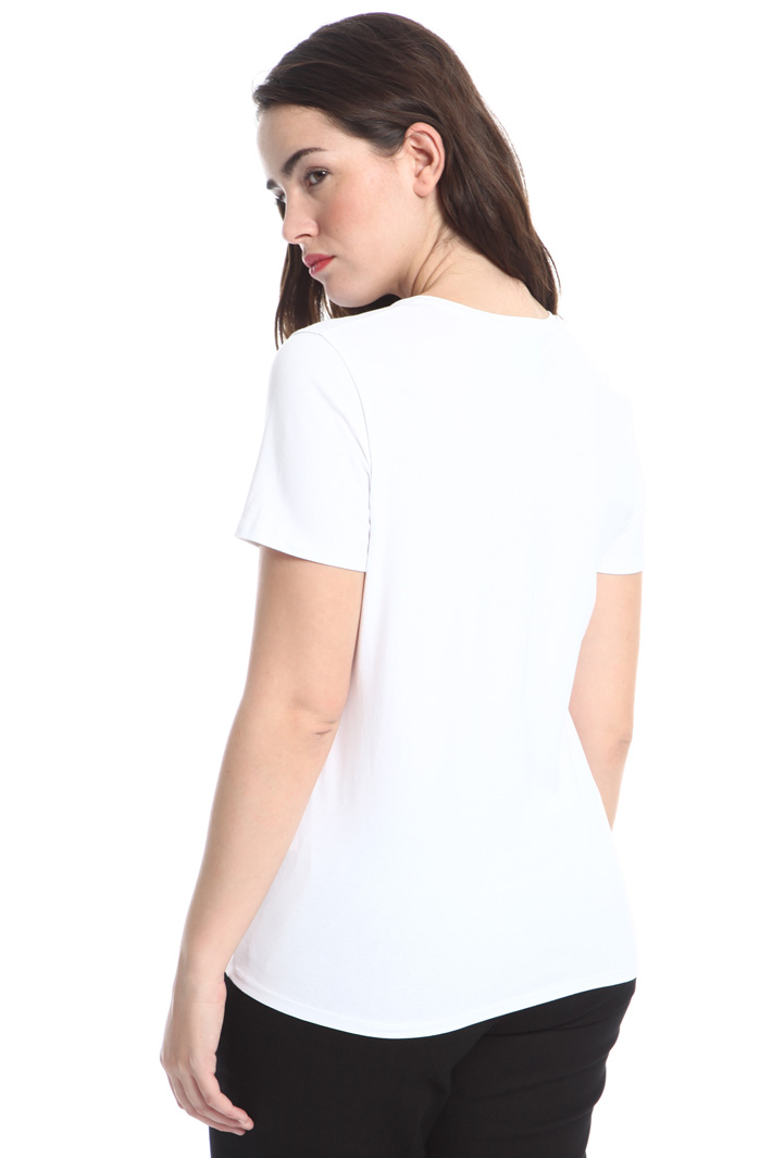 T-shirt con perline ricamate Fashion Market T-shirt con perline ricamate Fashion Market