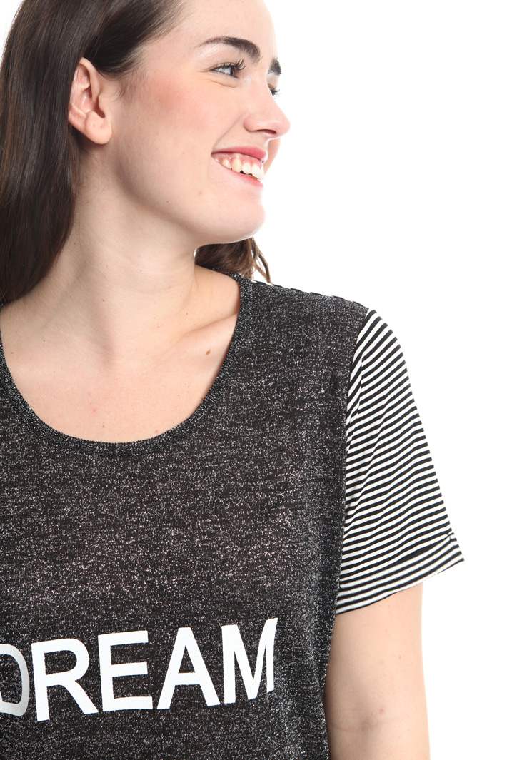 T-shirt in maglia lurex Fashion Market T-shirt in maglia lurex Fashion Market